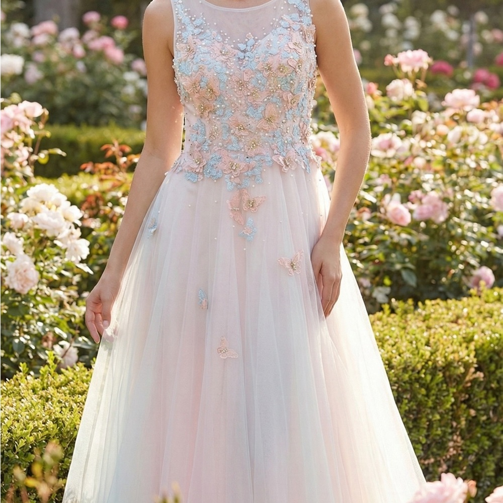 Elegant Floral Embellished Dress